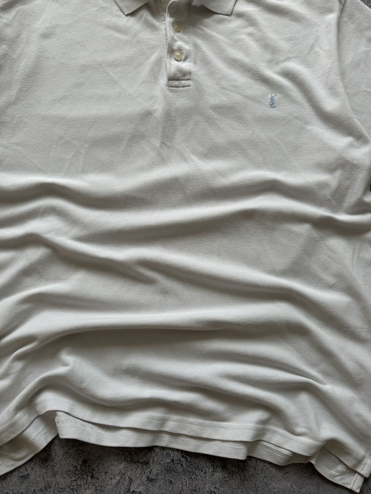Vintage × Yves Saint Laurent Vintage Yves Saint Laurent White Polo T-Shirt size XL Size US XL / EU 56 / 4 - 6 Thumbnail