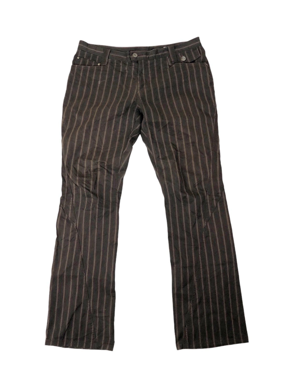 Japanese Brand × semanticdesign Sun Faded Semantic Design Low Rise Stripe Pants Size US 35 - 1 Thumbnail