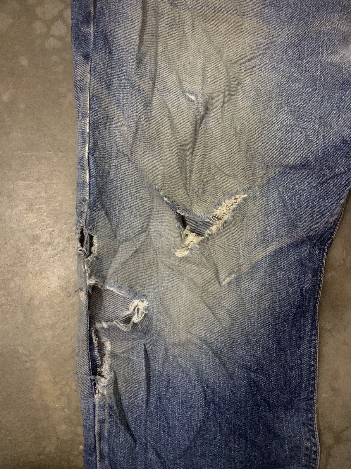 Edwin Edwin Distress Denim Flare Denim Jeans Size US 35 - 3 Thumbnail