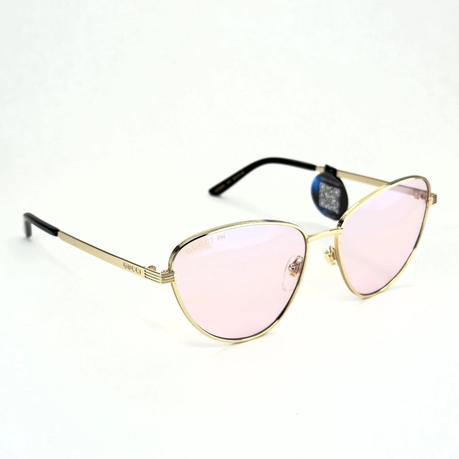 Gucci GUCCI GG0803S 0803 Gold Pink Photochromic 005 Sunglasses Size ONE SIZE - 8 Thumbnail