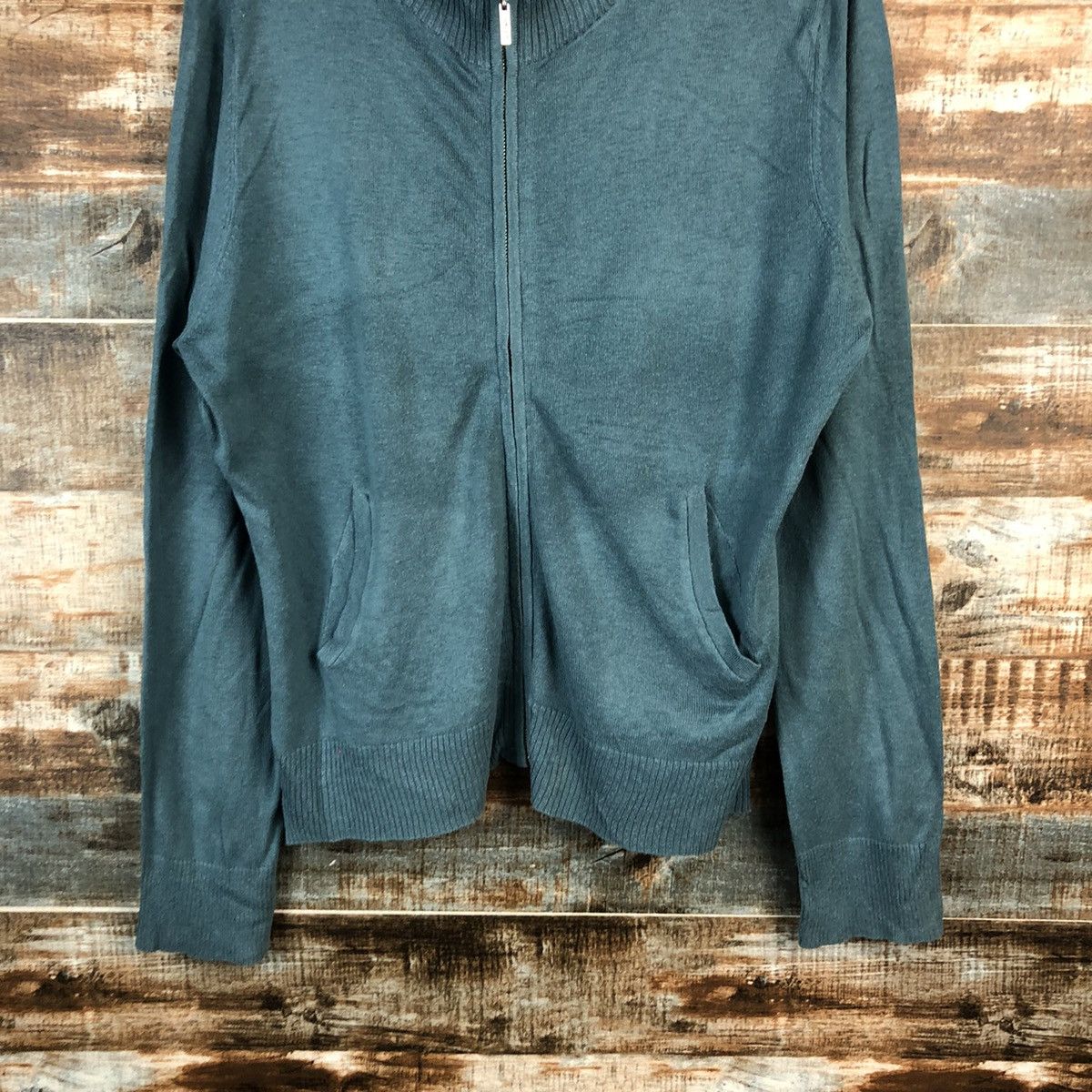 Homespun Knitwear × Japanese Brand Marie Claire Forum Green Knitwear #A2191 Size L / US 10 / IT 46 - 3 Thumbnail