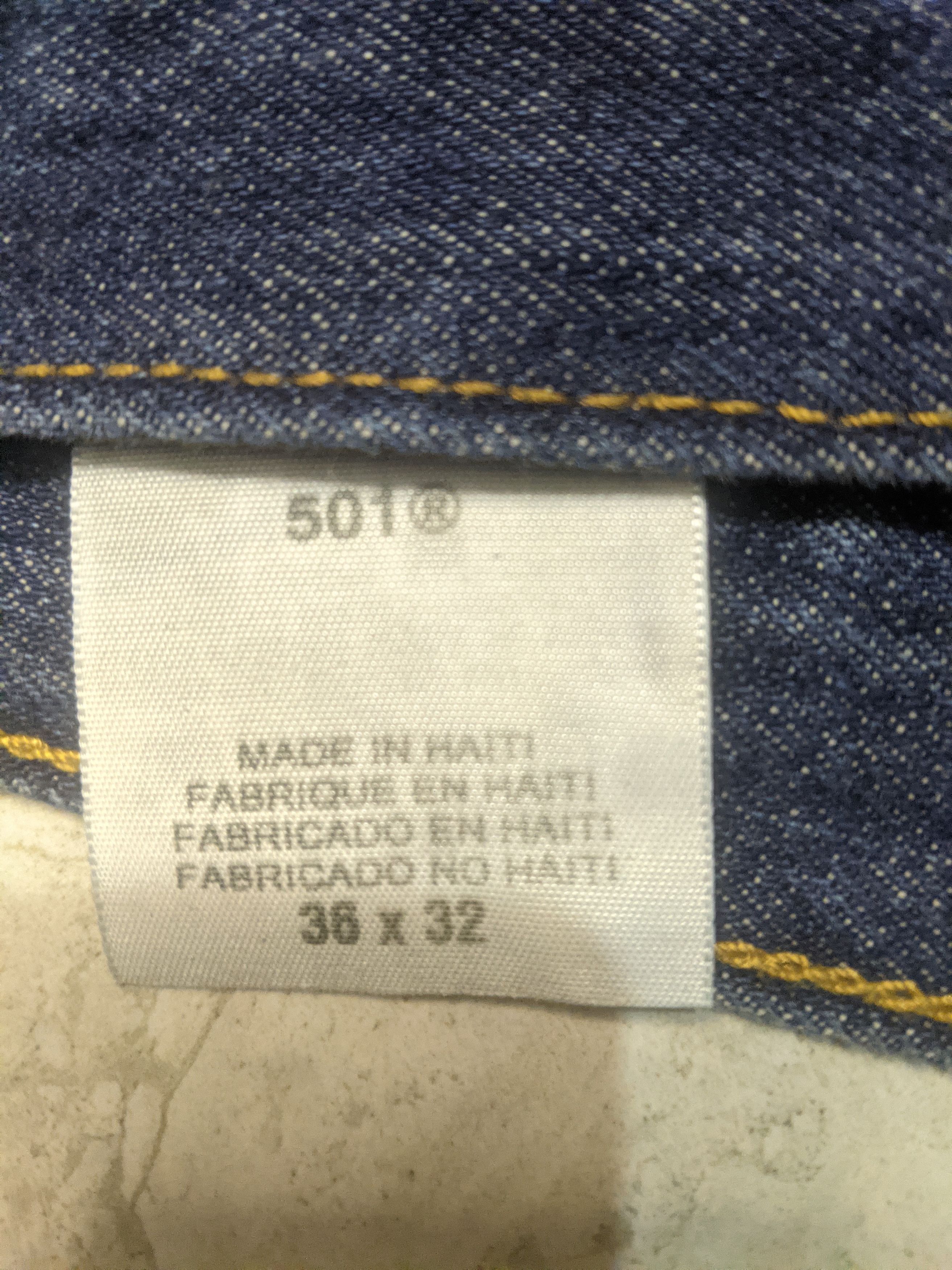 Levi's Levis 501 Straight Leg Button Fly Size US 36 / EU 52 - 8 Thumbnail