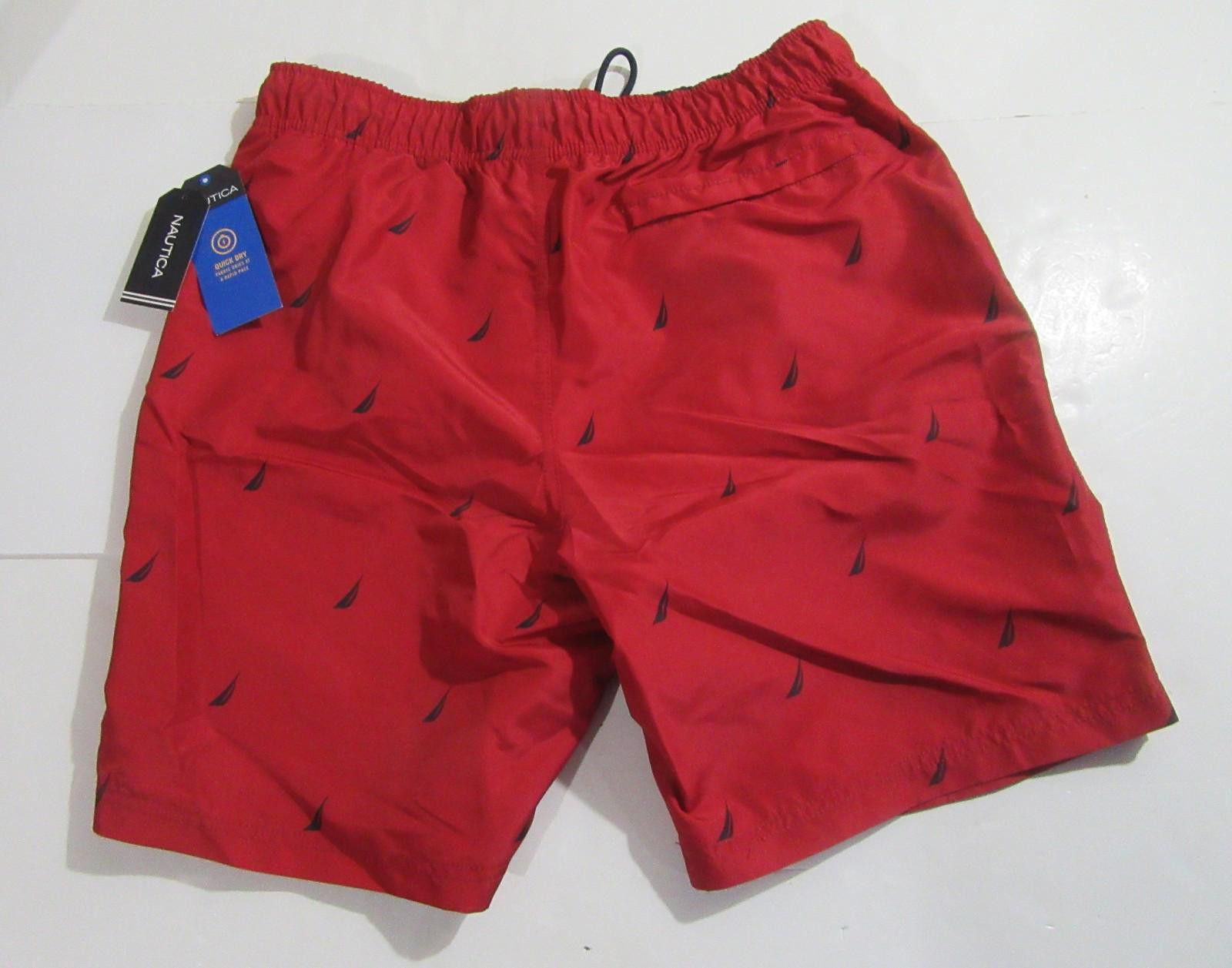 Nautica Nautica All Over Logo Mens Swim Trunks Red Size Large L NWT Size US 34 / EU 50 - 3 Thumbnail