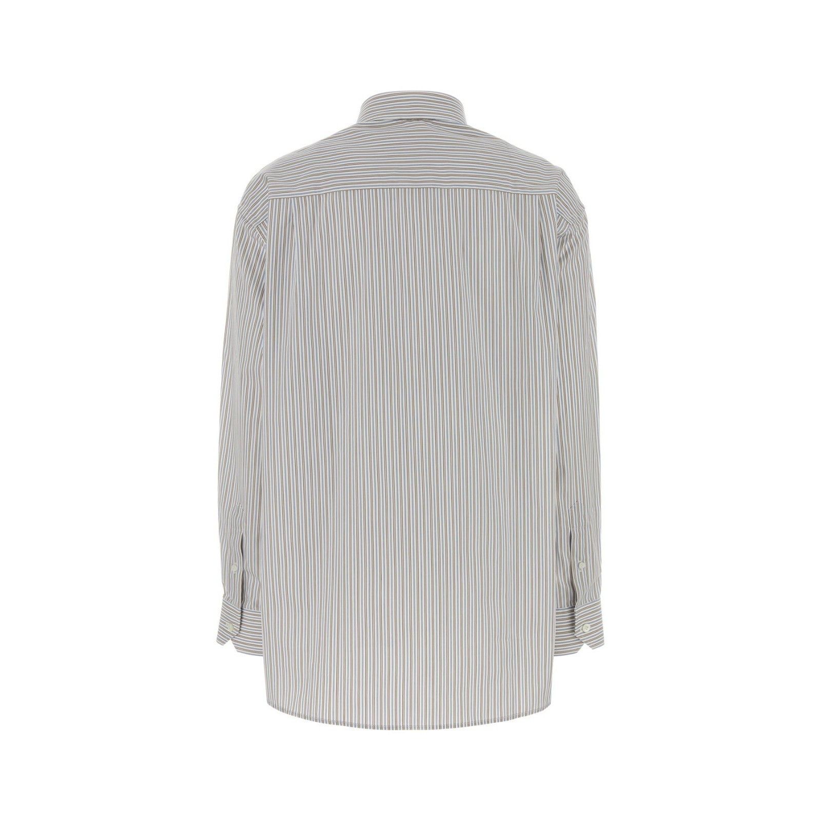 Prada PRADA Embroidered Poplin Oversize Shirt New And Authentic (W Size S / US 4 / IT 40 - 2 Thumbnail