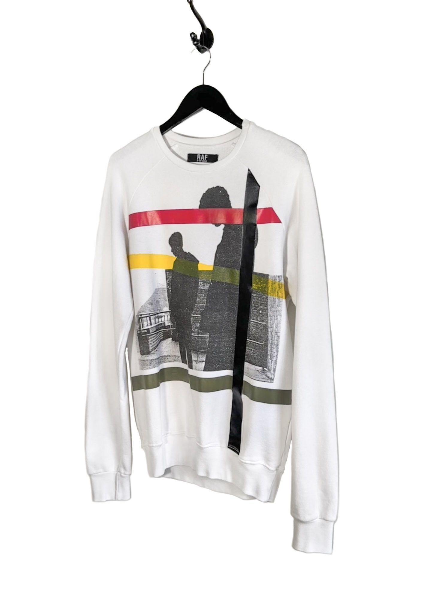 Raf Simons Raf Simons White Graphic Print Sweatshirt Size US M / EU 48-50 / 2 - 2 Thumbnail