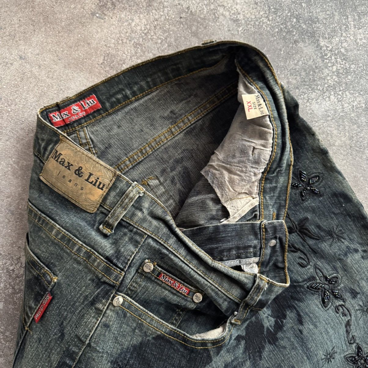 If Six Was Nine × Japanese Brand Amazing Vintage Avant-Garde Washed Jeans Size US 31 - 13 Thumbnail