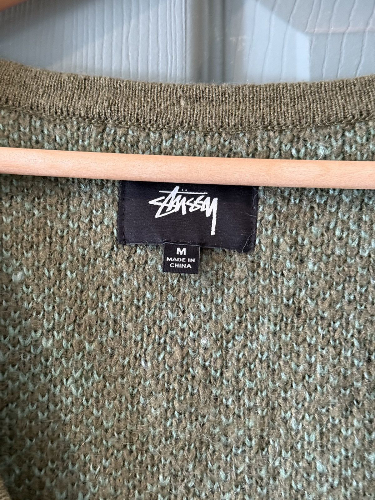 Stussy Stussy Mohair Mask Cardigan FW20 Size US M / EU 48-50 / 2 - 3 Thumbnail