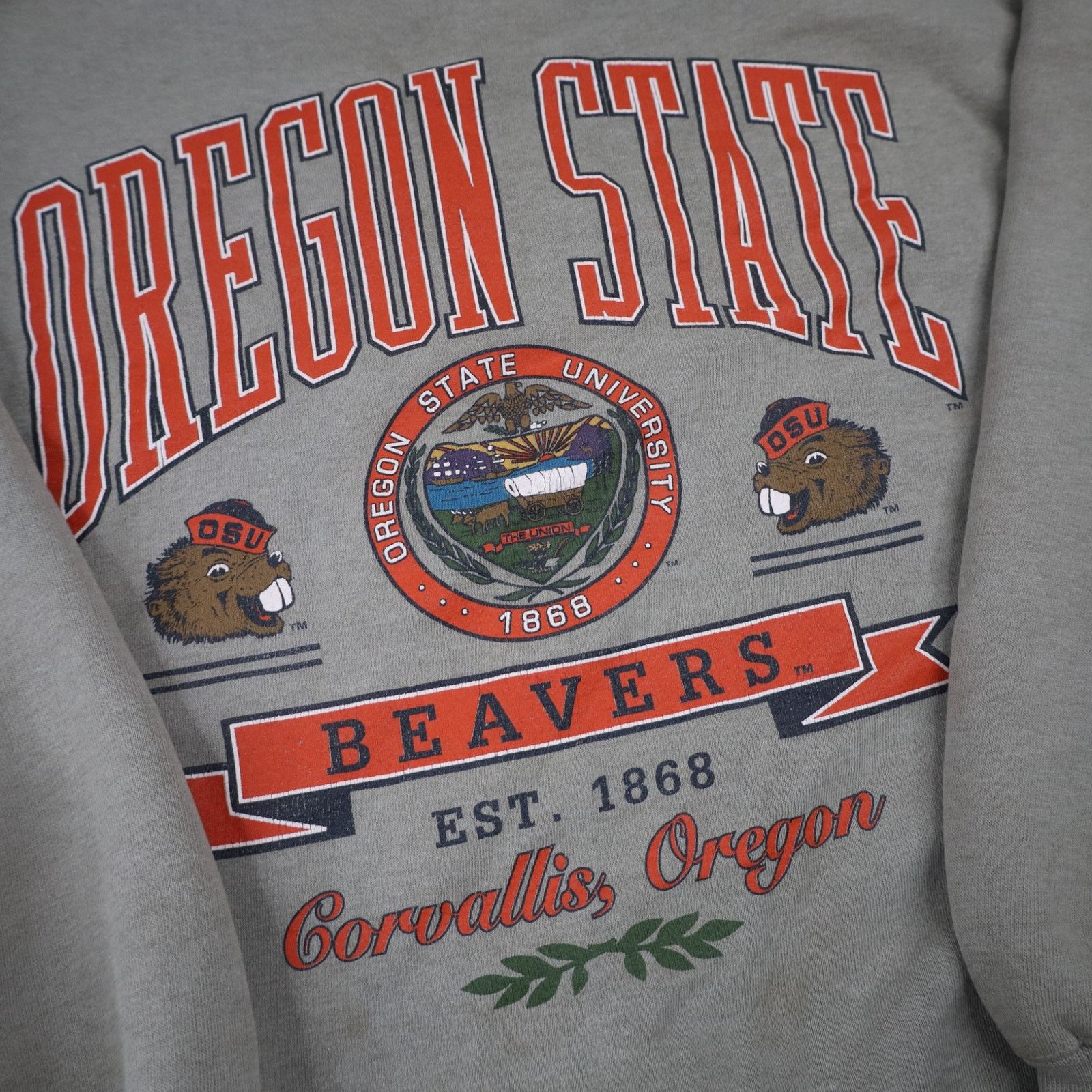 NCAA × Vintage VTG 90s OSU Oregon State University Beavers Sweatshirt Size US XL / EU 56 / 4 - 4 Thumbnail