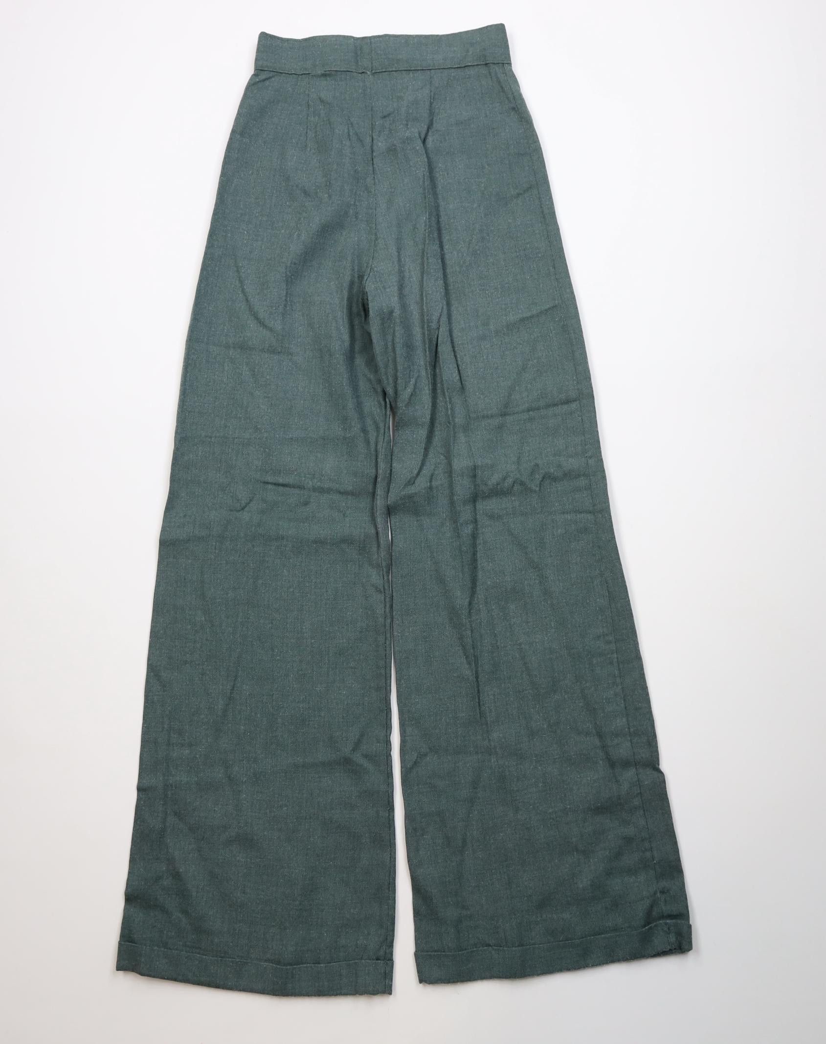 Vintage Vintage 60s Streetwear Gabardine Blend Bell Bottoms Pants Size 32" / US 10 / IT 46 - 10 Thumbnail
