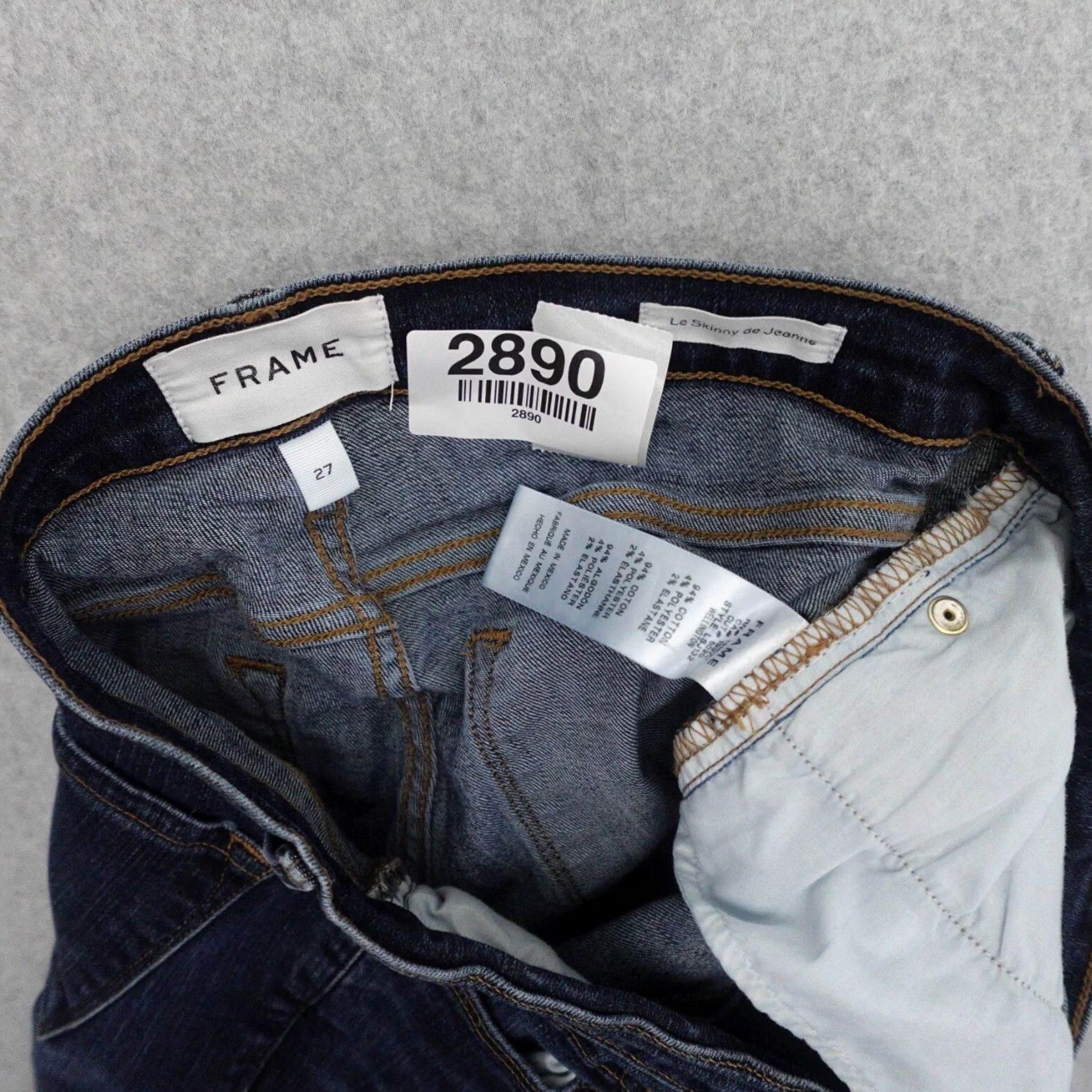 Frame FRAME Jeans Womens Size 27 Skinny Stretch Medium Wash Blue Size 27" / US 4 / IT 40 - 3 Thumbnail