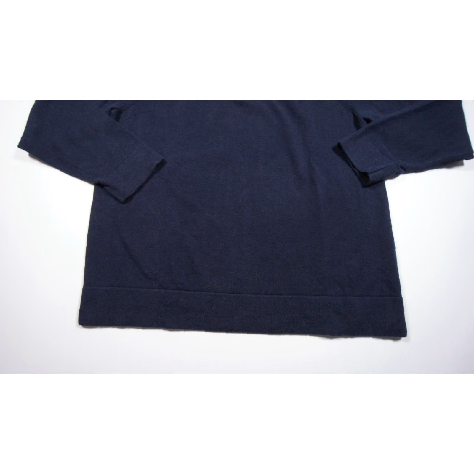 Vintage L.L. Bean Lightweight Knit Sweater Mens Medium Blue 1/4 Zip Cashmere Cotton Regular Fit Size US M / EU 48-50 / 2 - 3 Thumbnail