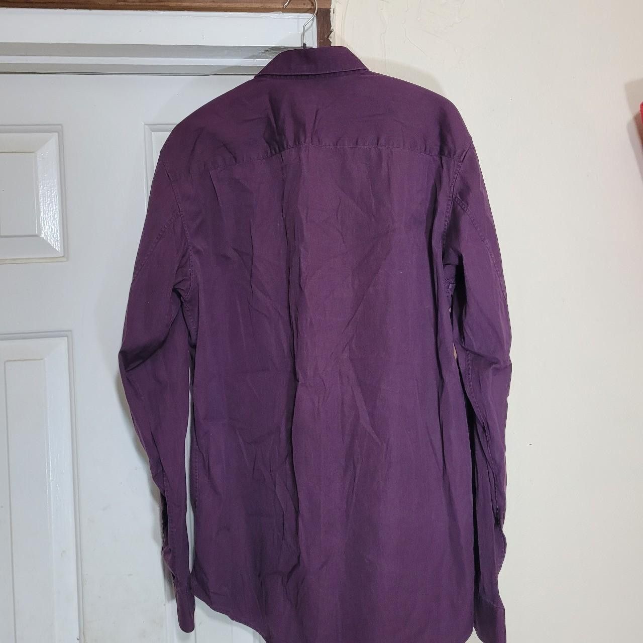 Helmut Lang Early 00's plum button up Size US L / EU 52-54 / 3 - 4 Thumbnail