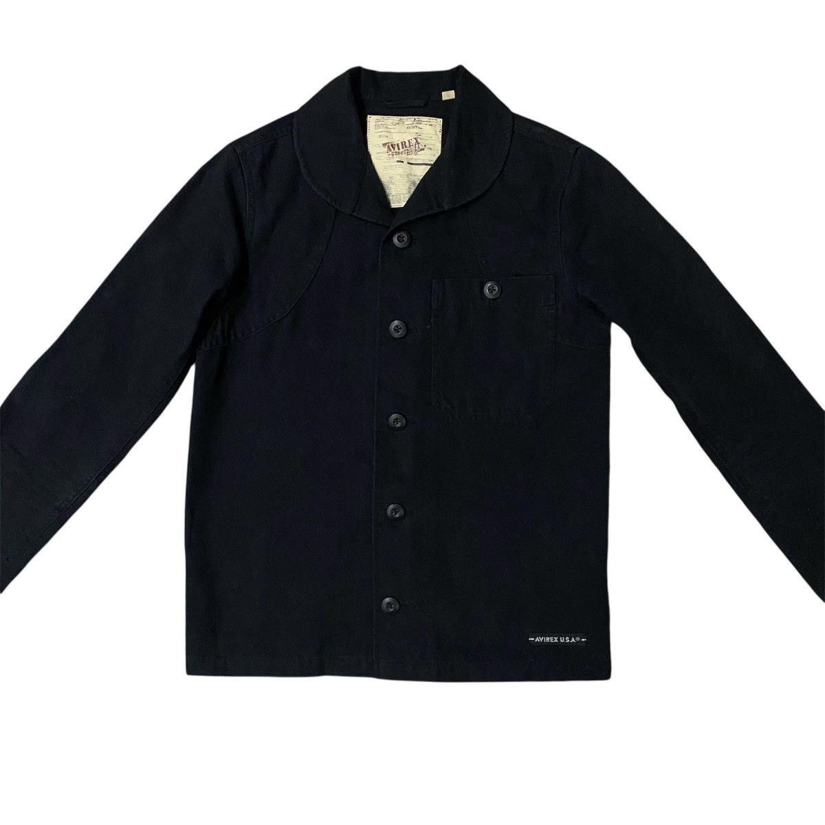 Avirex ‼️LAST DROP‼️Avirex USA Shawl Collar Jacket USN Military Size US S / EU 44-46 / 1 - 4 Thumbnail