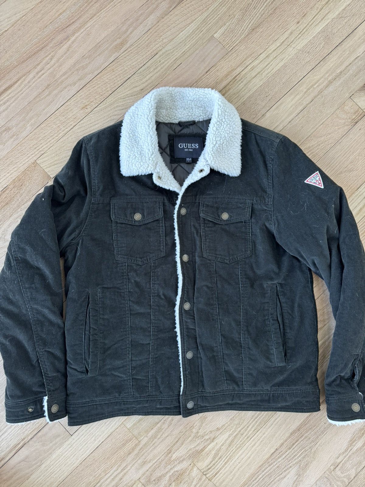 Guess Green corduroy guess jacket Size US L / EU 52-54 / 3 - 1 Thumbnail