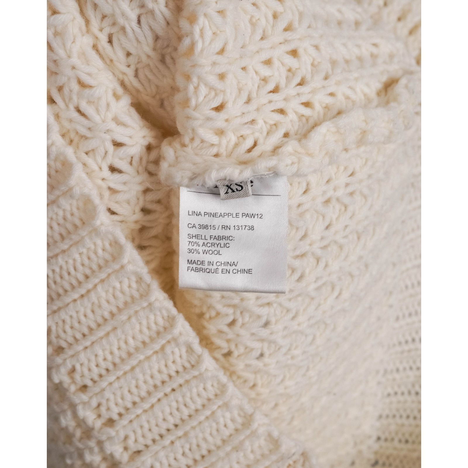 Acne Studios Acne studios cream wool blend knit lightweight cozy sweater Size XS / US 0-2 / IT 36-38 - 6 Thumbnail