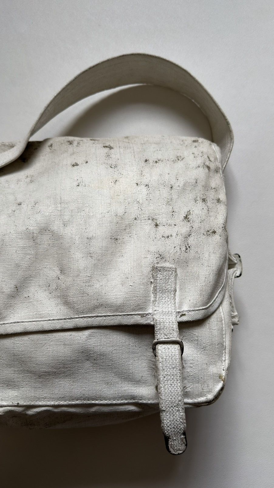 Maison Margiela ⓪ ① ⓪ Artisanal White Painted Army Satchel Size ONE SIZE - 5 Thumbnail