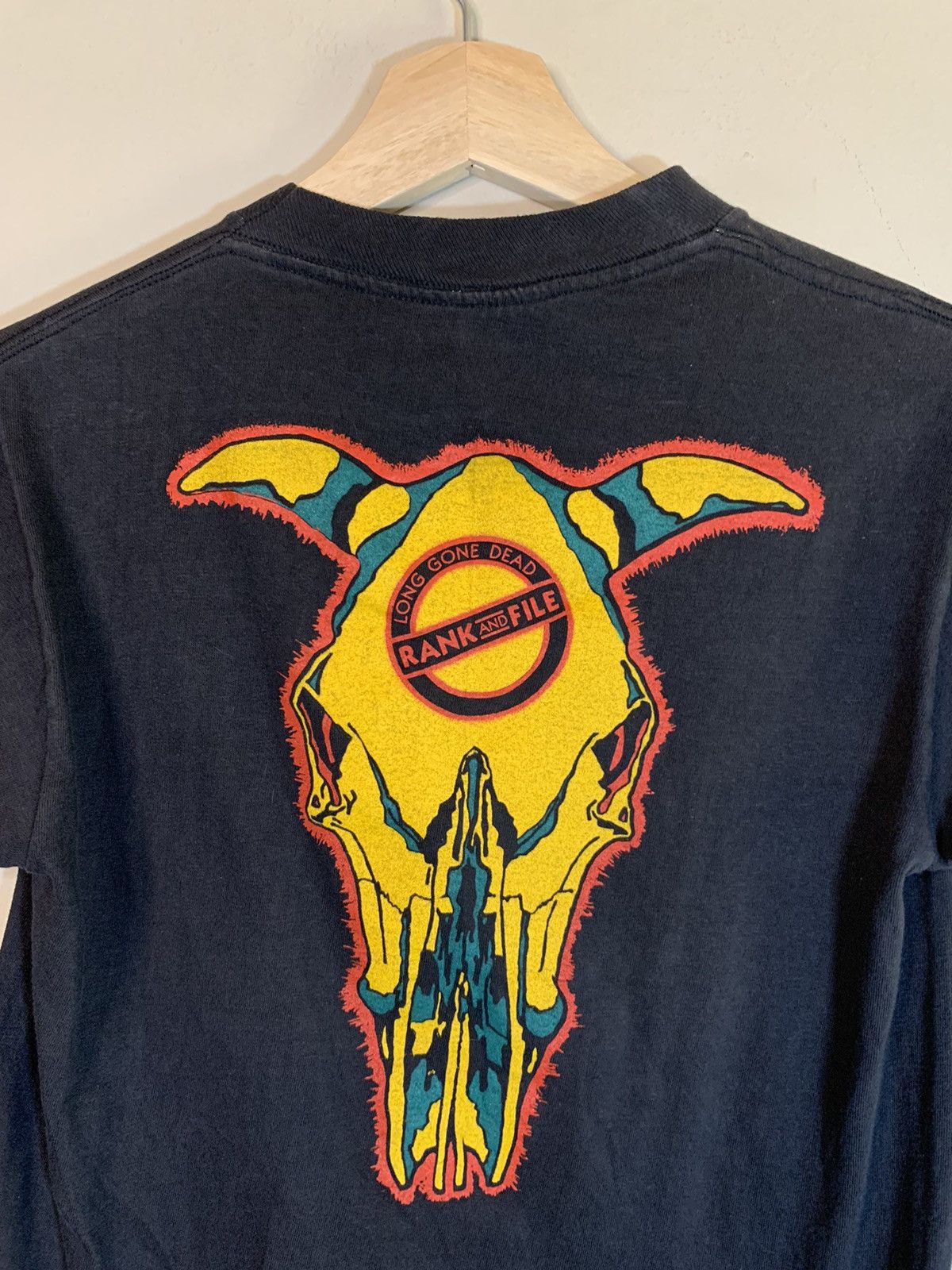 Band Tees × Vintage *RARE* Vintage 1984 Rank And File Long Gone Dead Band Shirt Size US S / EU 44-46 / 1 - 4 Thumbnail