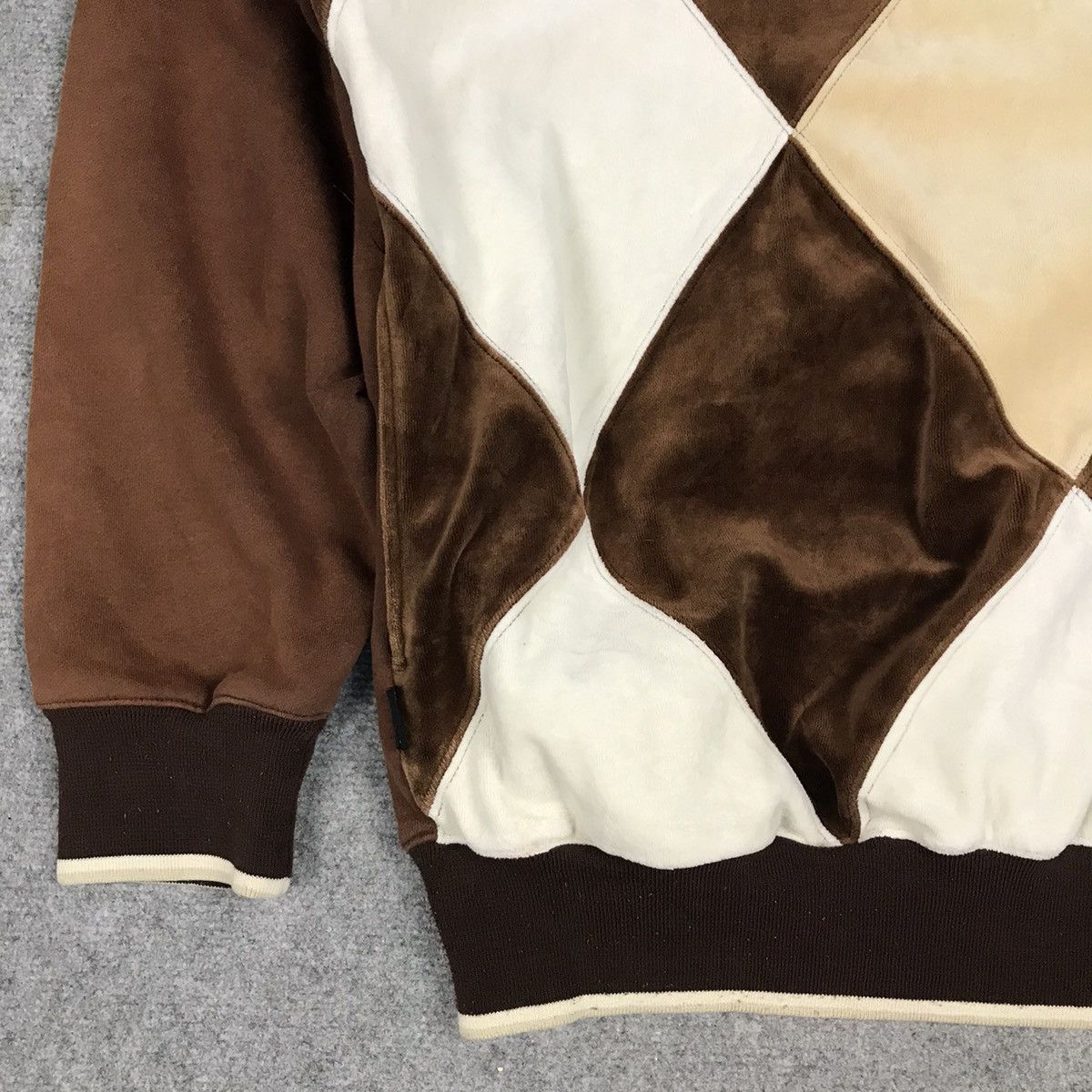 Japanese Brand × Sean John SEAN JHON PATCHWORK VELVET SUN FADED SWEATSHIRT Size US XL / EU 56 / 4 - 5 Thumbnail