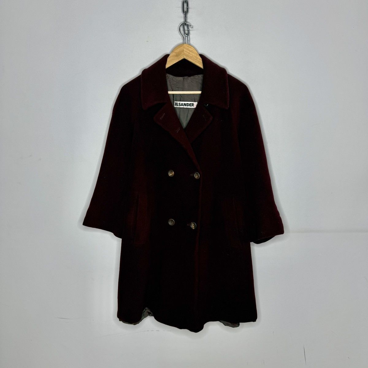 Jil Sander JIL SANDER Coat Jacket Trench Cashmere Overcoat Oversized Size M / US 6-8 / IT 42-44 - 1 Thumbnail