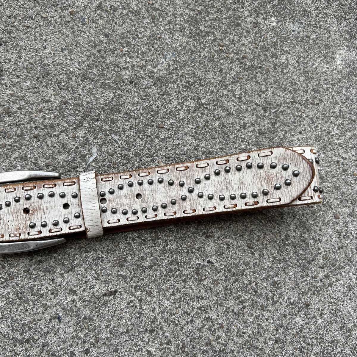 Vintage Vintage studded leather belt (Kapital Style) Size ONE SIZE - 6 Thumbnail