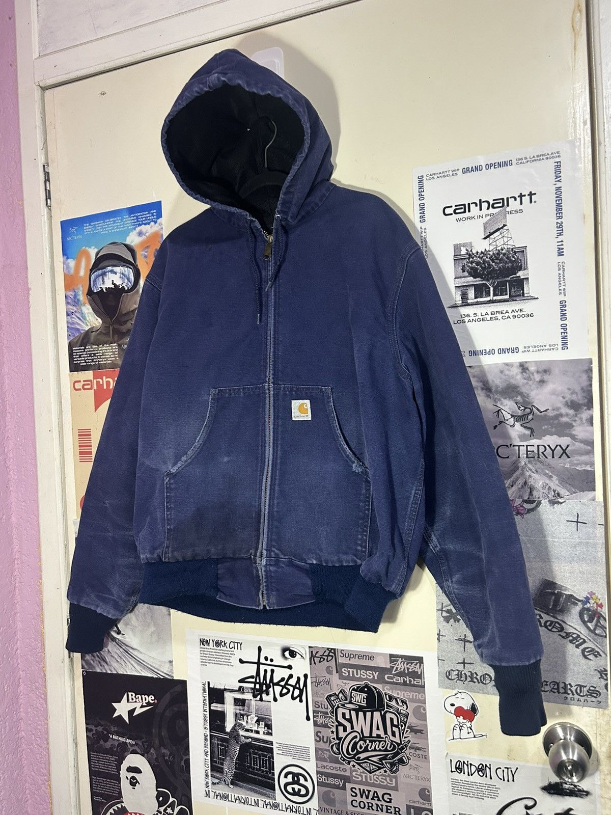 Carhartt Duck Carharrt JR102 NAVY 90’s Size US L / EU 52-54 / 3 - 2 Thumbnail