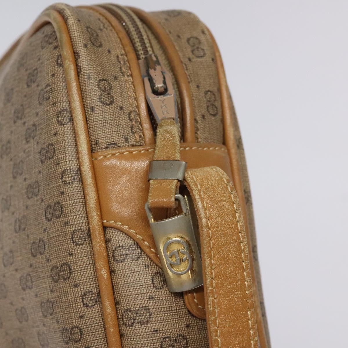 Gucci GUCCI Micro GG Supreme Shoulder Bag Pvc Leather Brown Gold Size ONE SIZE - 16 Thumbnail