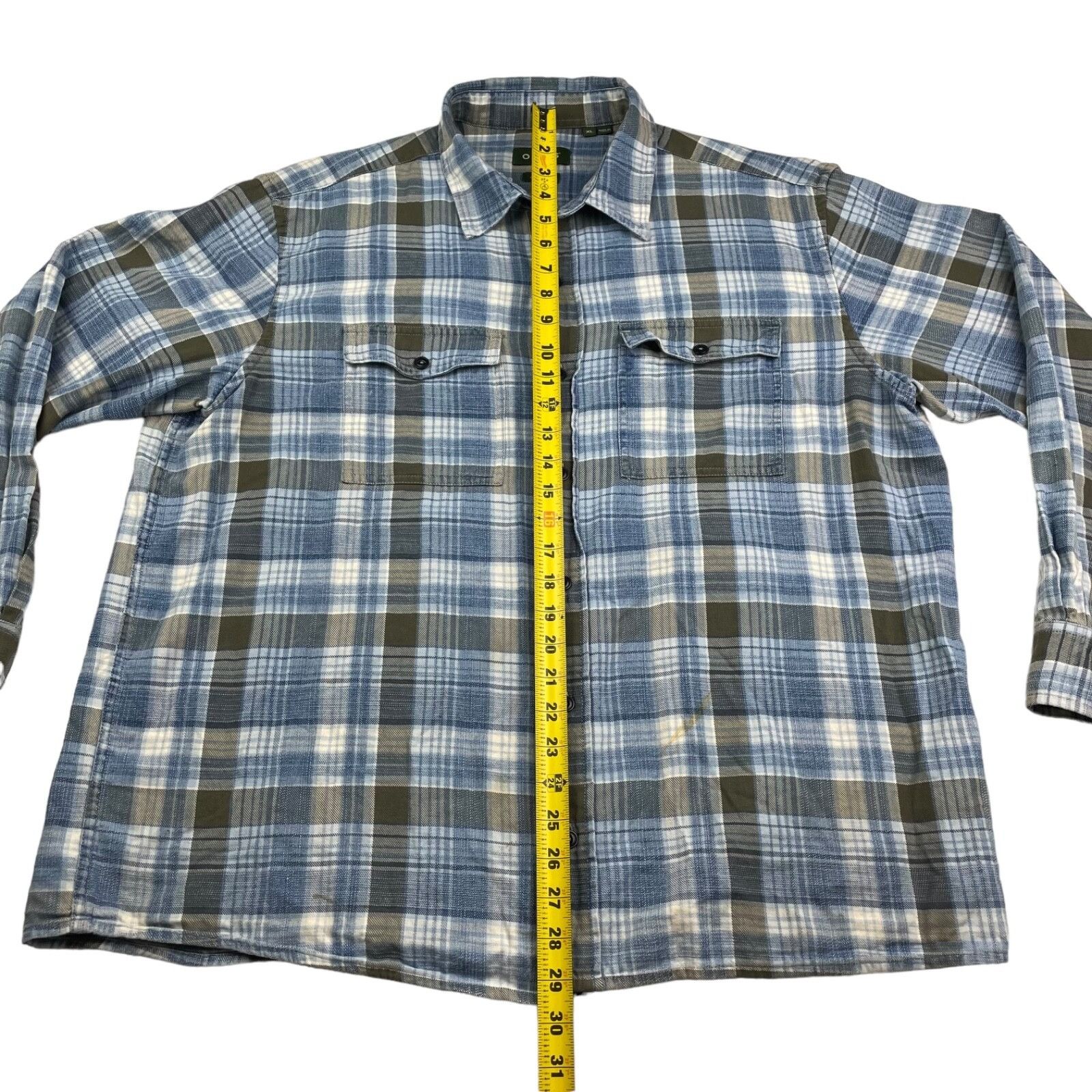 Orvis Orvis Men's 100% Cotton Active Fit L/S Work Shirt Indigo Blu Size US XL / EU 56 / 4 - 5 Thumbnail