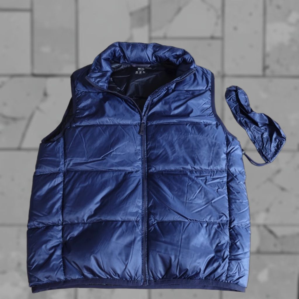 Uniqlo Uniqlo Vest XS Blue Puffer Down Full Zip Lightweight Regular Fit Mens Winter Casual Parka Style Size US XS / EU 42 / 0 - 1 Thumbnail