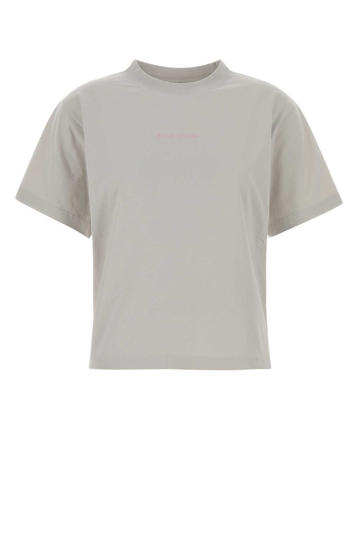 Balenciaga Light Grey Cotton T-Shirt Size M / US 6-8 / IT 42-44 - 1 Thumbnail