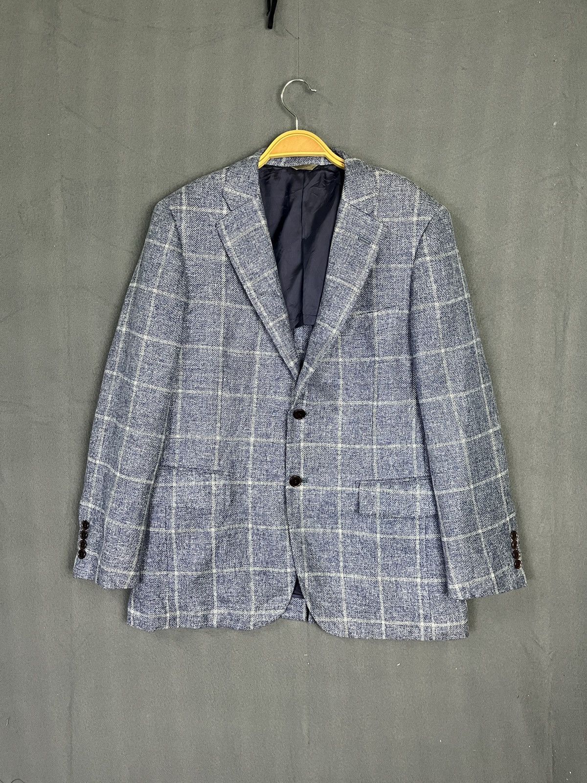Designer × Loro Piana Loro Piana Plaid Hemp Wool Blazer Size 40R - 1 Thumbnail