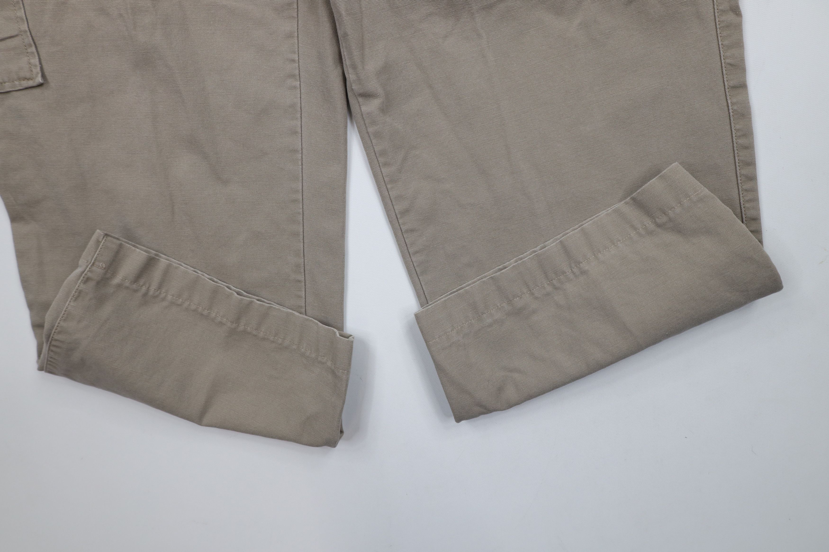 Vintage Vintage 90s Y2K Streetwear Canvas Wide Leg Cargo Pants Beige Size US 40 / EU 56 - 5 Thumbnail