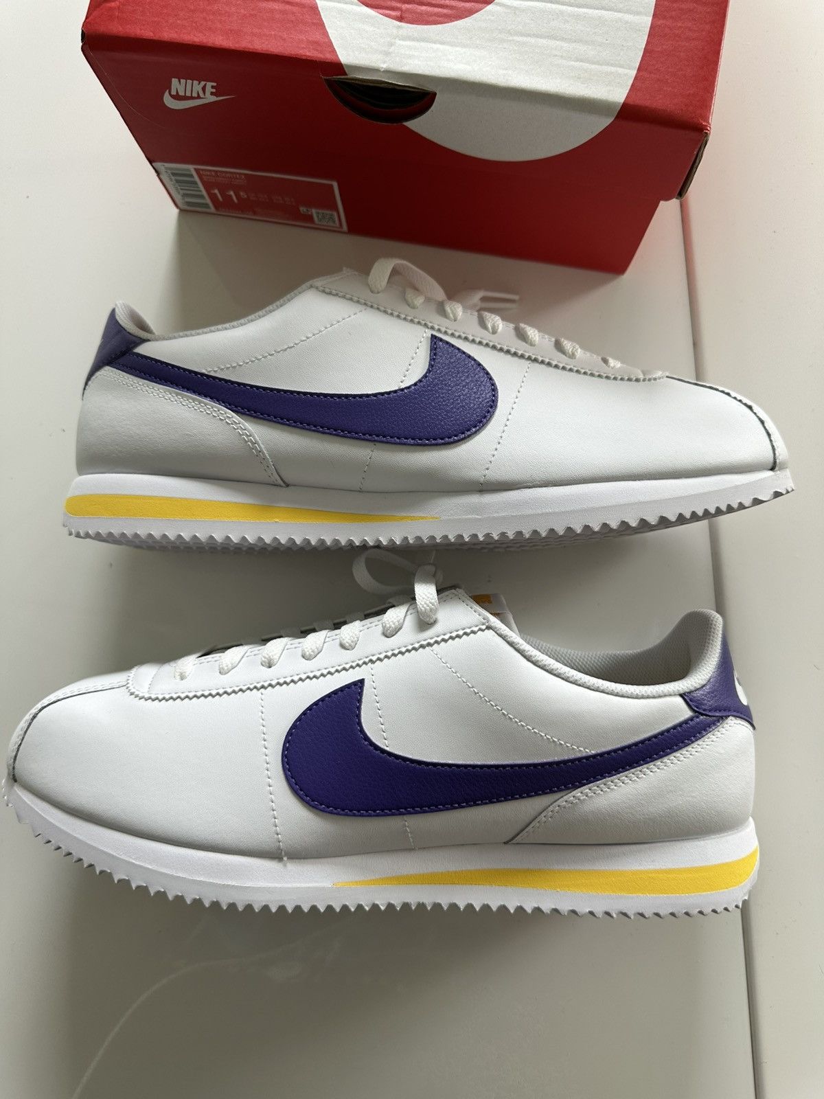 Nike Nike Cortez Lakers Size US 11.5 / EU 44-45 - 3 Thumbnail