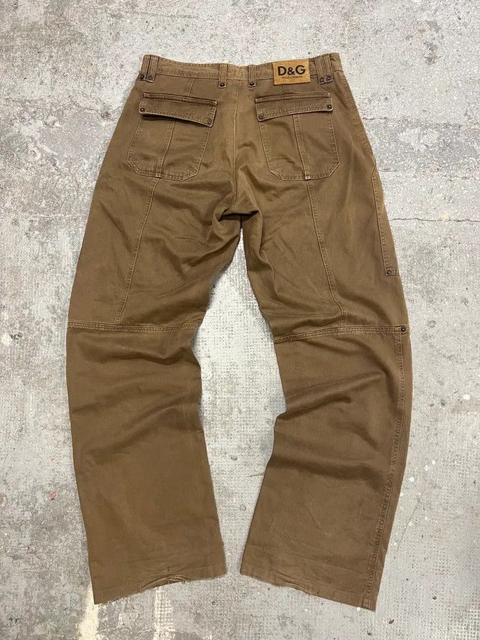 Dolce & Gabbana × Vintage AW2004 Dolce & Gabbana Brown Utility Straight Cozy Pants Size US 32 / EU 48 - 2 Thumbnail