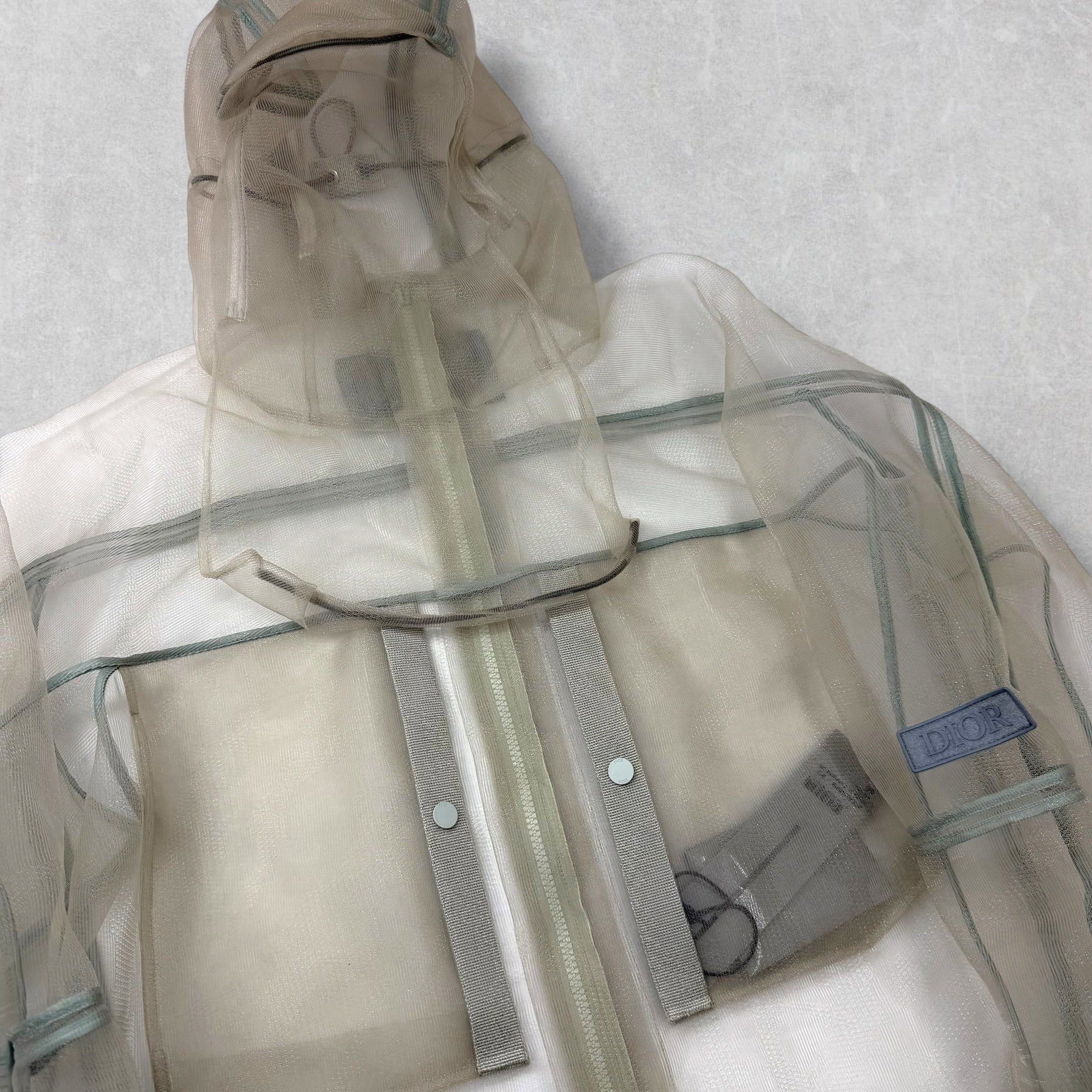 Dior Dior Technical Mesh and Tulle Hooded Jacket 48 (M) Size US M / EU 48-50 / 2 - 3 Thumbnail