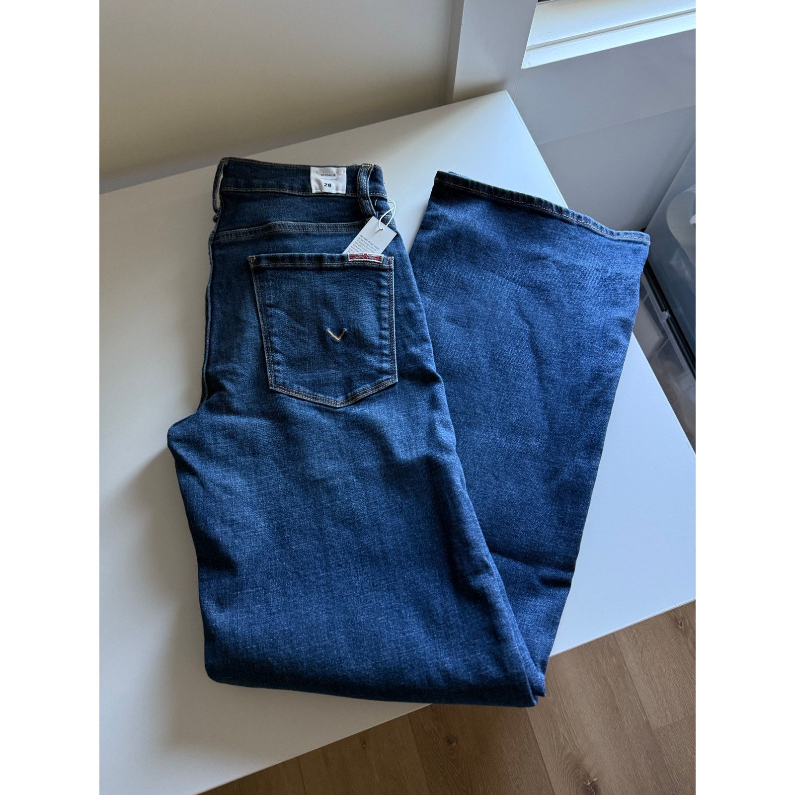 Hudson $195 New Hudson Rosalie High Waist Wide Leg Jeans - 26 Size 26" / US 2 / IT 38 - 5 Thumbnail