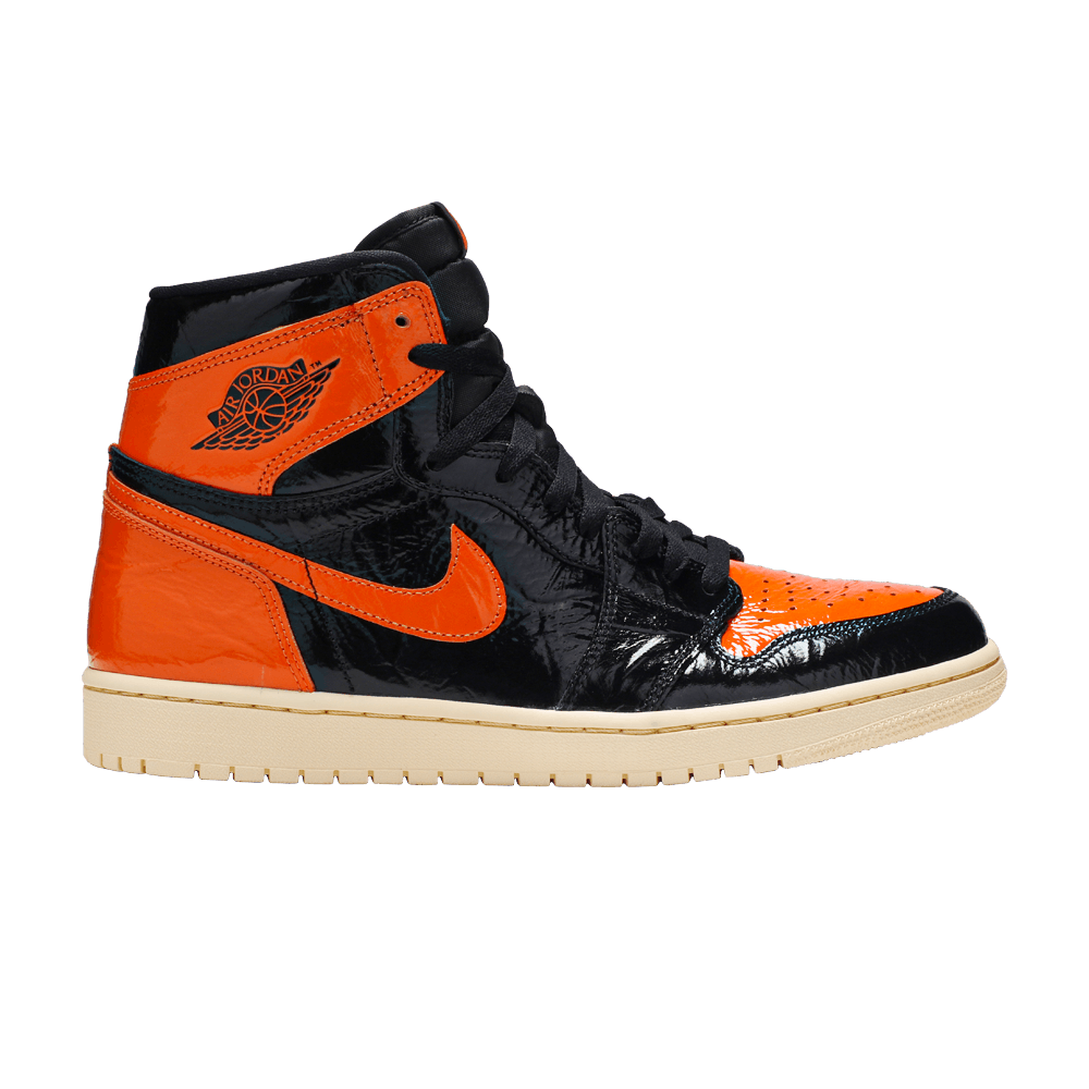 image of Air Jordan 1 Retro High OG Shattered Backboard 3.0 Shoes in Black, Men's (Size 13)