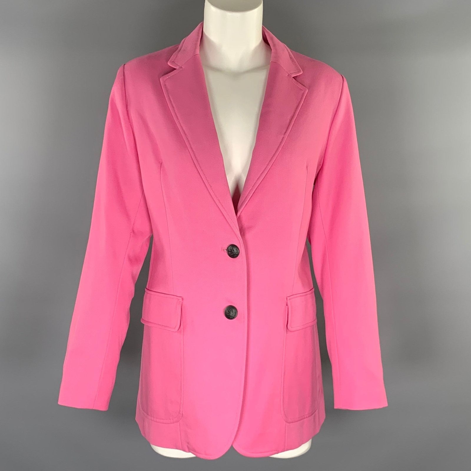 Rag & Bone RAG & BONE Size M Pink Wool Notch Lapel Jacket Size M / US 6-8 / IT 42-44 - 1 Thumbnail
