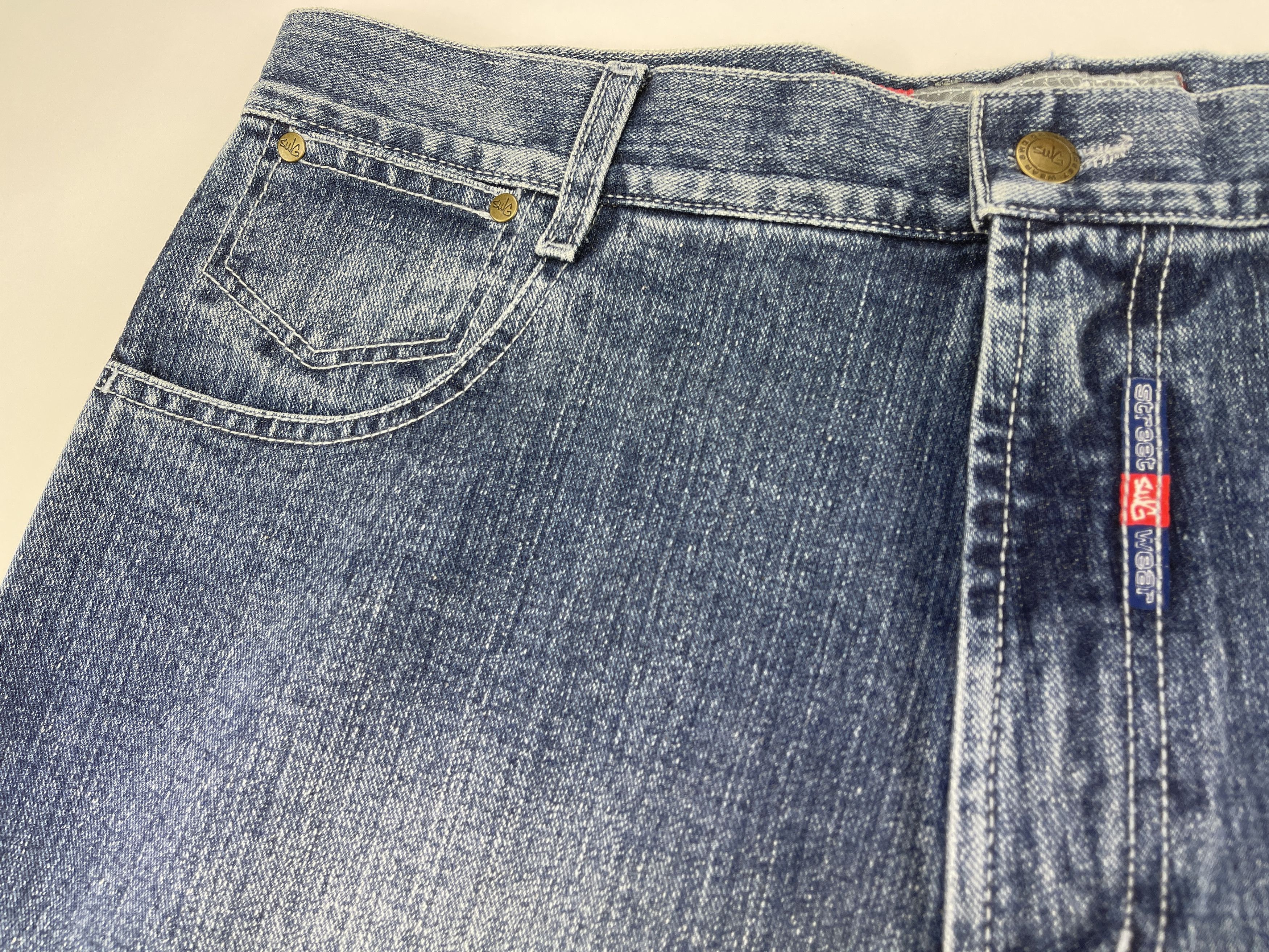 Vintage SWG jeans, blue Street War Gear vintage baggy hip hop 90s 36 Size US 36 / EU 52 - 11 Thumbnail