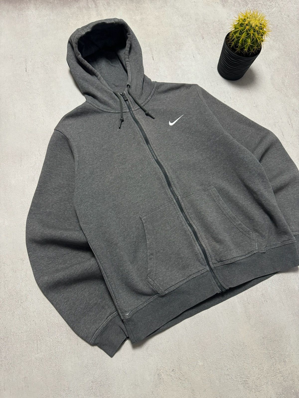 Nike × Vintage Vintage Nike Hoodie Zip Mini Swoosh Japanese Y2K 90s Size US M / EU 48-50 / 2 - 2 Thumbnail