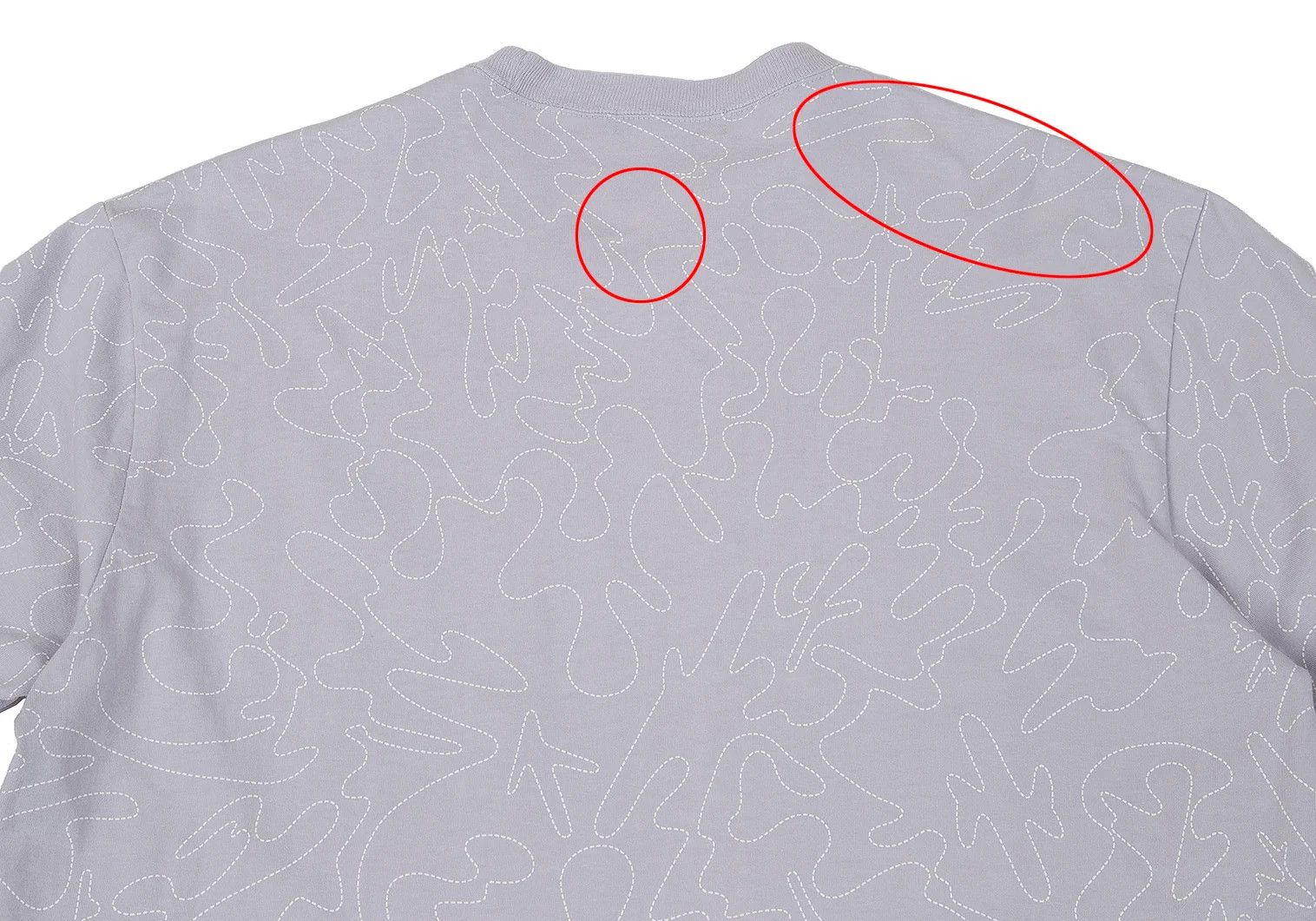 Issey Miyake Embroidered Mushroom T-Shirt in Gray Size L Size US L / EU 52-54 / 3 - 11 Thumbnail