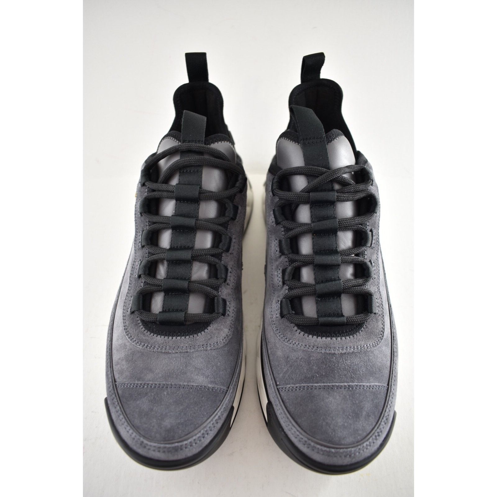 Chanel Chanel 23K Suede Black CC Logo Lace Up Low Top Sneaker 39.5 Size US 9.5 / IT 39.5 - 5 Thumbnail