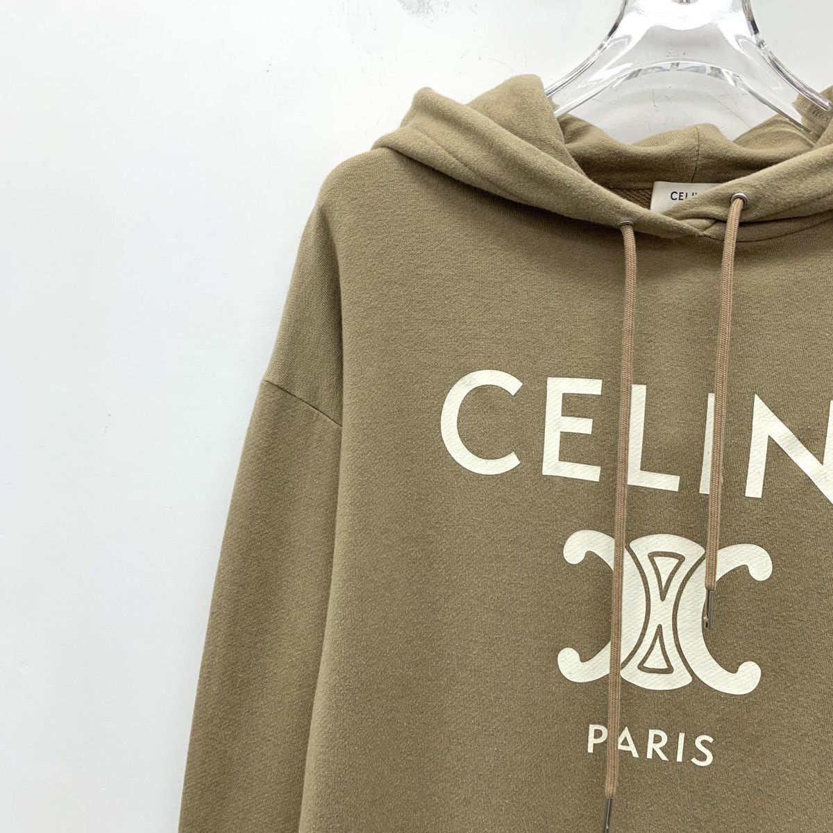 Celine Celine Logo Triomphe Printed Hooded Sweatshirt K26WX Size S / US 4 / IT 40 - 3 Thumbnail