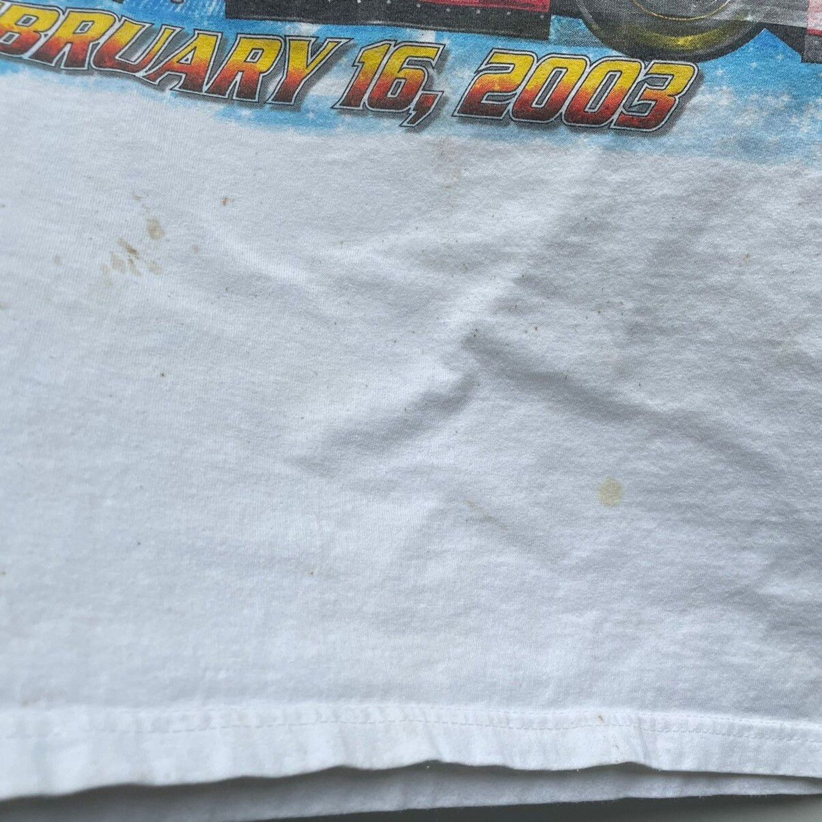 Hanes Vintage Y2K Nascar Daytona 500 Racing Art T Shirt 2XL Rare Size US XXL / EU 58 / 5 - 5 Thumbnail