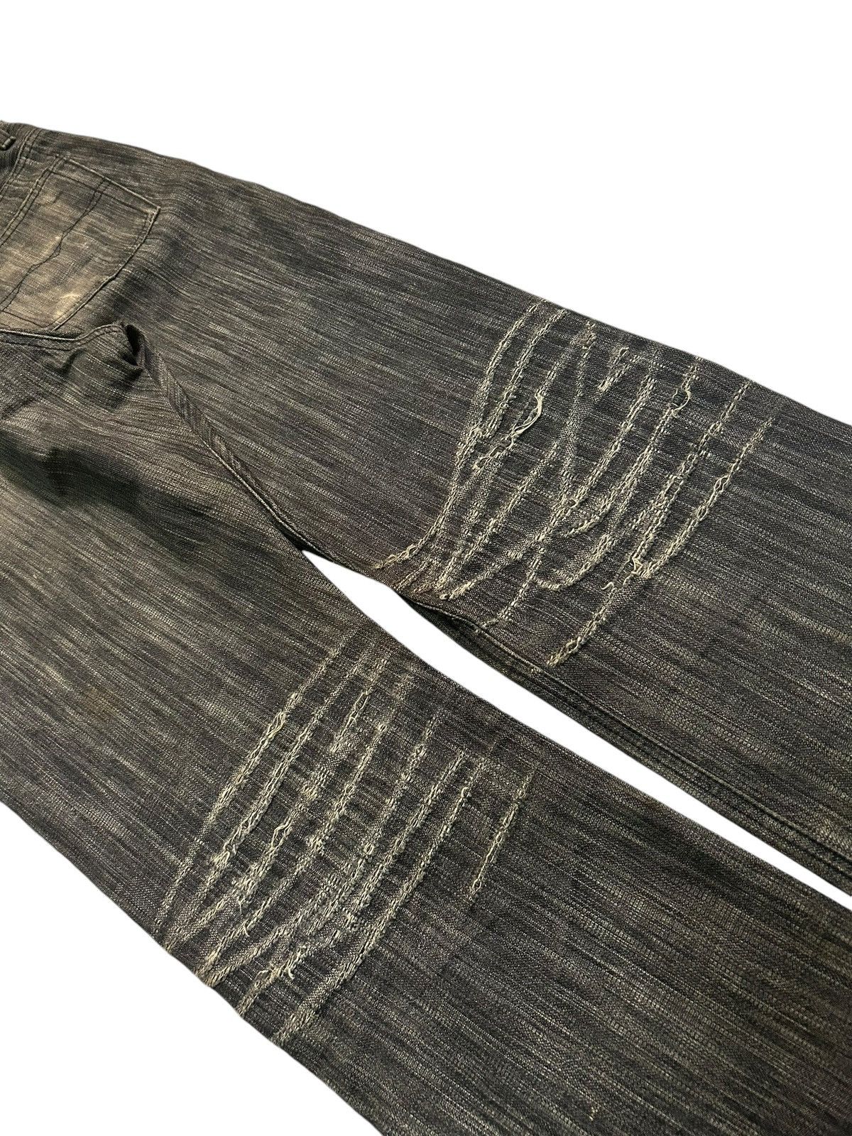 If Six Was Nine × Japanese Brand × Le Grande Bleu (L.G.B.) MK HOMME DISTRESSED DENIM MADE IN JAPAN RARE 🎌☠️☠️ Size US 32 / EU 48 - 17 Thumbnail