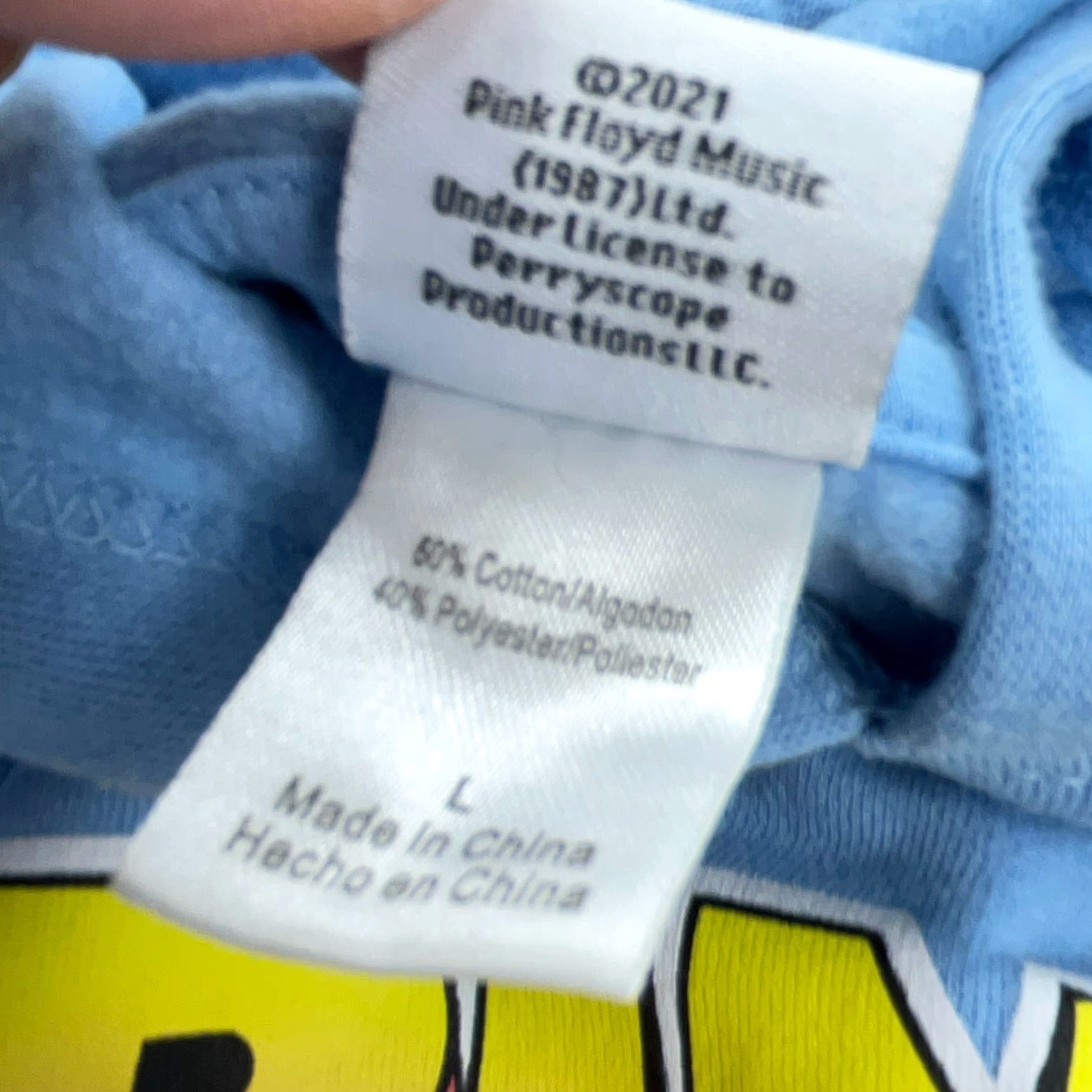 Vintage VINTAGE Pink Floyd Hoodie Women Large Blue Sweatshirt Rock Band Concert Tour Retro Tee Size L / US 10 / IT 46 - 6 Thumbnail