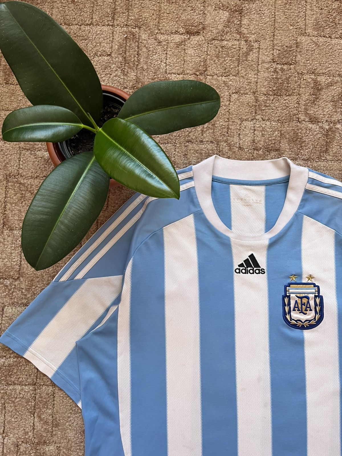 Adidas Vintage Adidas Argentina 2009-2010 Home Soccer Jersey Size US L / EU 52-54 / 3 - 2 Thumbnail