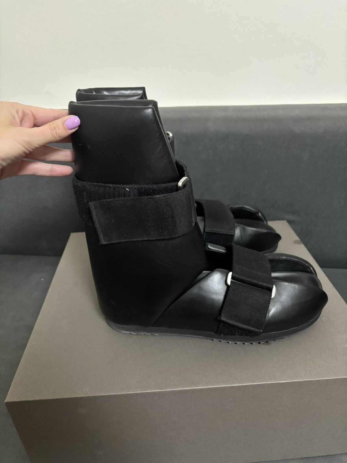 Rick Owens Rick Owens Leather Low Splint Sandal Size US 9 / EU 42 - 4 Thumbnail
