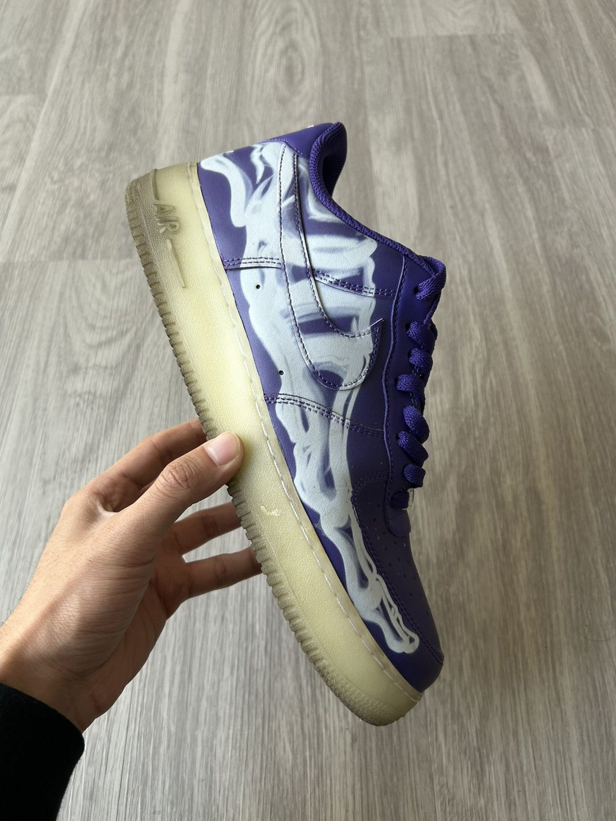 Nike Nike Air Force 1 Low 07’ Purple Skeleton Size 11 Size US 11 / EU 44 - 7 Thumbnail