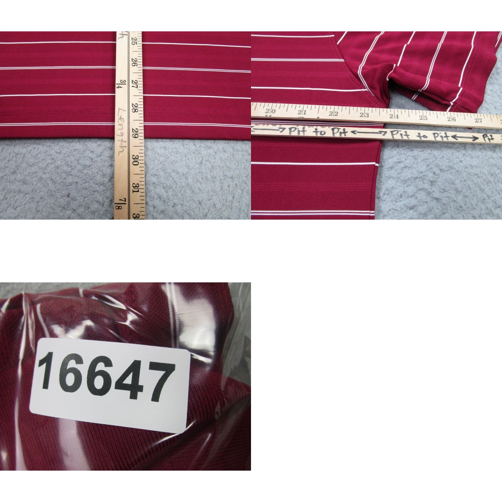 Nike Nike Polo Shirt Mens L Red Dri-Fit Striped Malibu California Golf Club Nike Dri-FIT Mens Polo L Red Striped California Golf Size US L / EU 52-54 / 3 - 8 Thumbnail