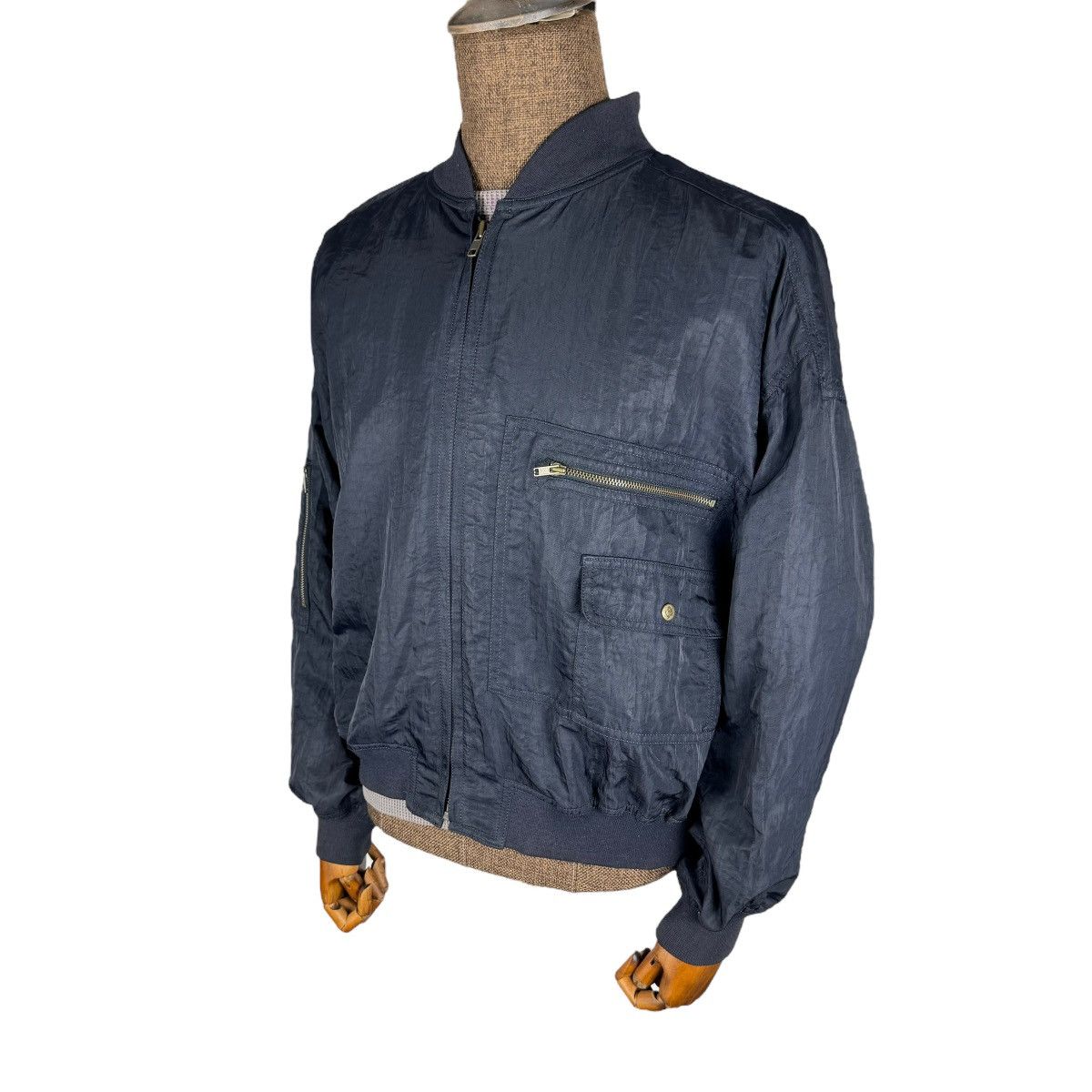 Issey Miyake ⚡️80s ISSEY MIYAKE BOMBER ZIPPER JACKET Size US M / EU 48-50 / 2 - 2 Thumbnail